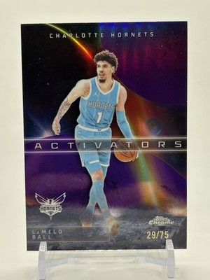 2025-26 Lamelo Ball Topps Chrome Activators AC-7 Purple /75