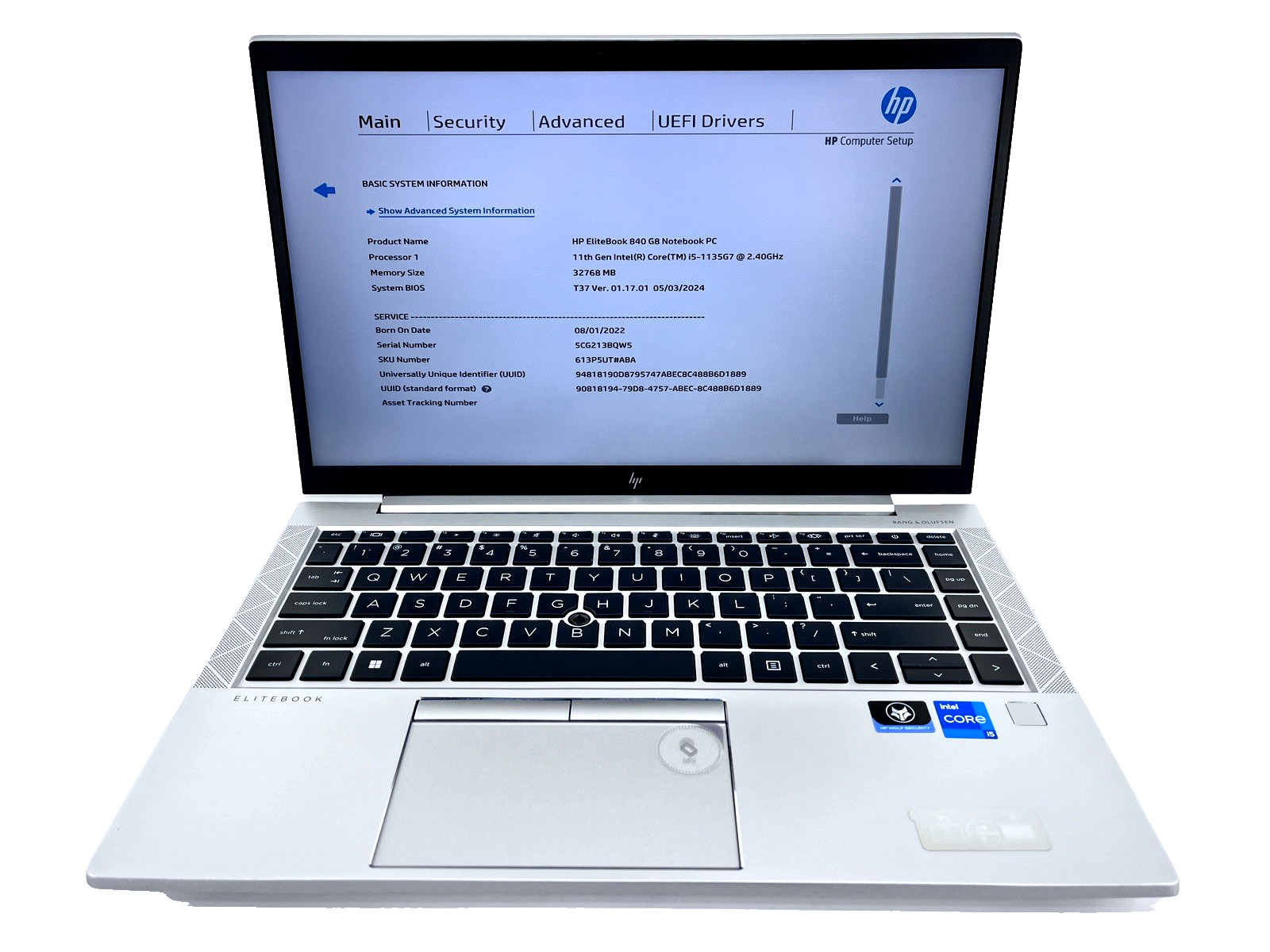 HP EliteBook 840 G8, 14-Inch Laptop, with i7-1165G7, No OS