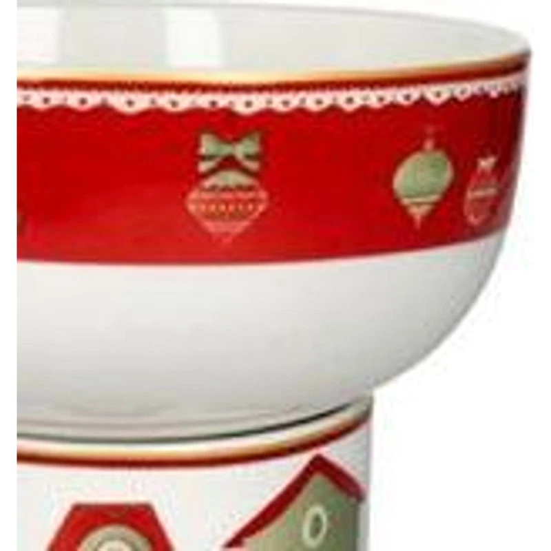 Mug con Ciotola Natale BRANDANI Villaggio in Festa Bianco Porcellana Colazione, fotografia 5 di 9