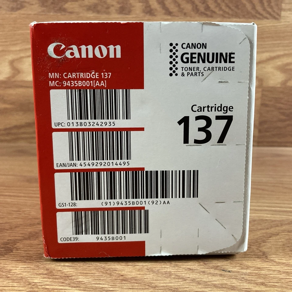 Genuine OEM Canon 137 Black Laser Printer Toner Cartridge - BRAND & NEW SEALED - Image 2 of 4