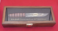 KA-BAR USA 12" USMC 30th Anniversary Fixed Blade Marine in display knife