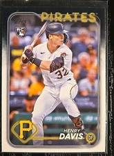 Henry Davis 2024 Topps Series One Flag Ship #295 RC Pirates Rookie 