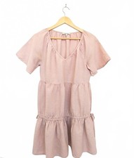 Light Pink Madewell Linen Lorelei Mini Dress