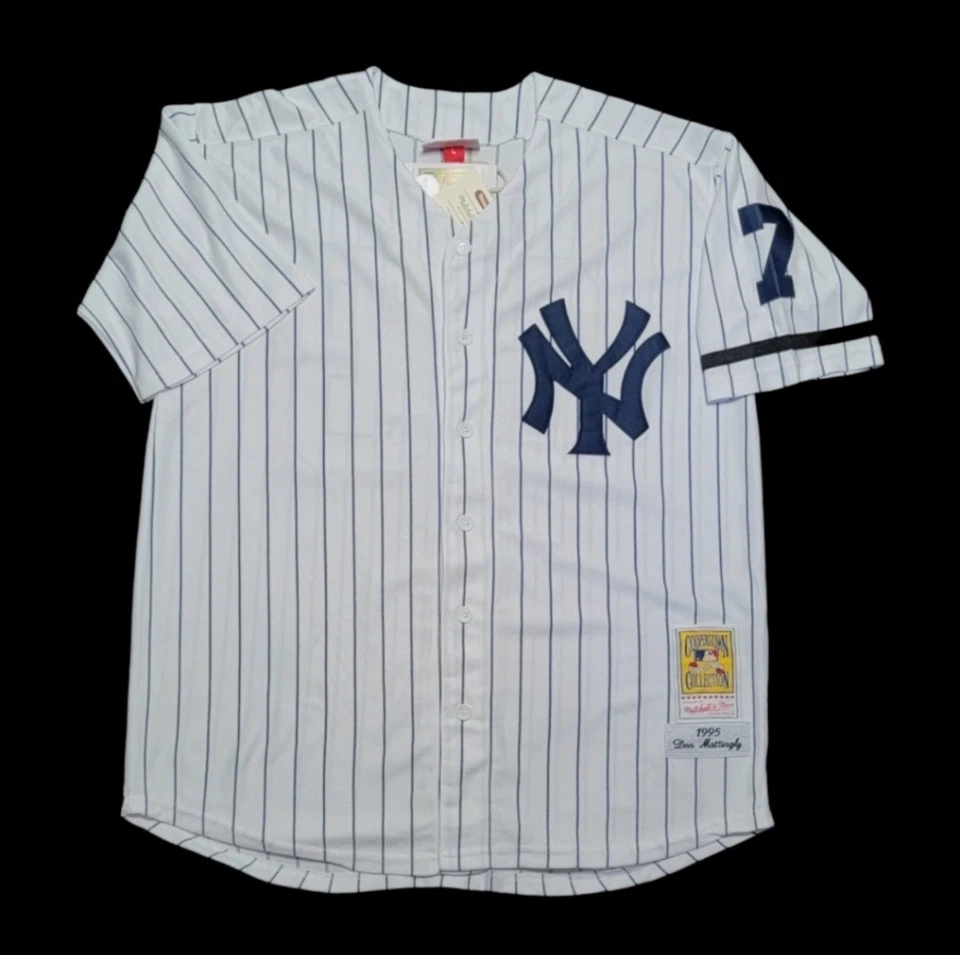 Don Mattingly New York Yankees Jersey 1995 Men's Throwback NEW Stitched SALE! - Image 2 of 4