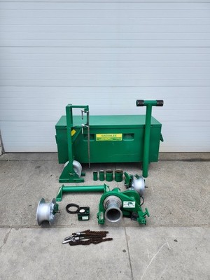Greenlee 686 / 640 4000lb Wire Tugger Chugger Cable Puller Set w/ Storage Box