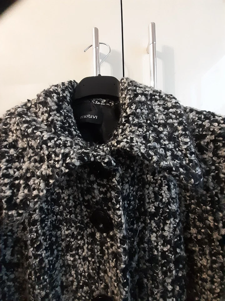 CAPPOTTO DONNA MOTIVI TG.48 LANA BOUCLE CON ETICHETTA - Immagine 2 di 4