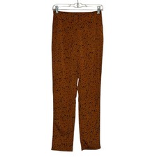 PrettyLittleThings brown black animal print pants size 2