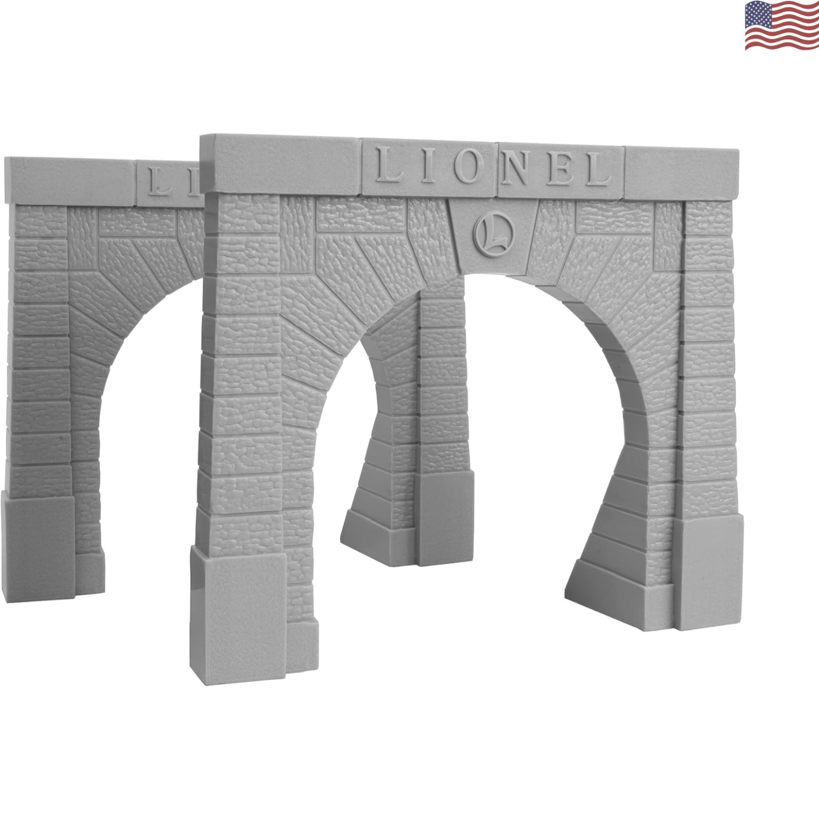 Classic Postwar Railroad Tunnel Portal Structures - 2 Pack f