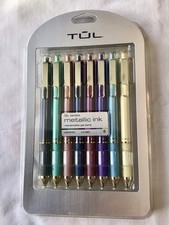 8 PACK TUL LIMITED EDITION METALLIC INK BRIGHT 0.8MM GEL PENS