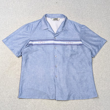 Vintage Triumph of California Button Up Shirt Mens Size XL Short Sleeve USA Made