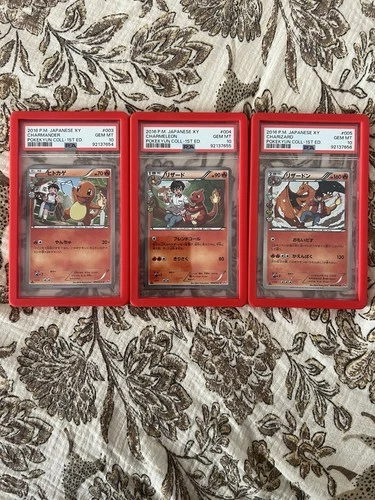PSA 10 2016 Pokemon Pokekyun Seq Set Japanese Charmander Charmeleon Charizard