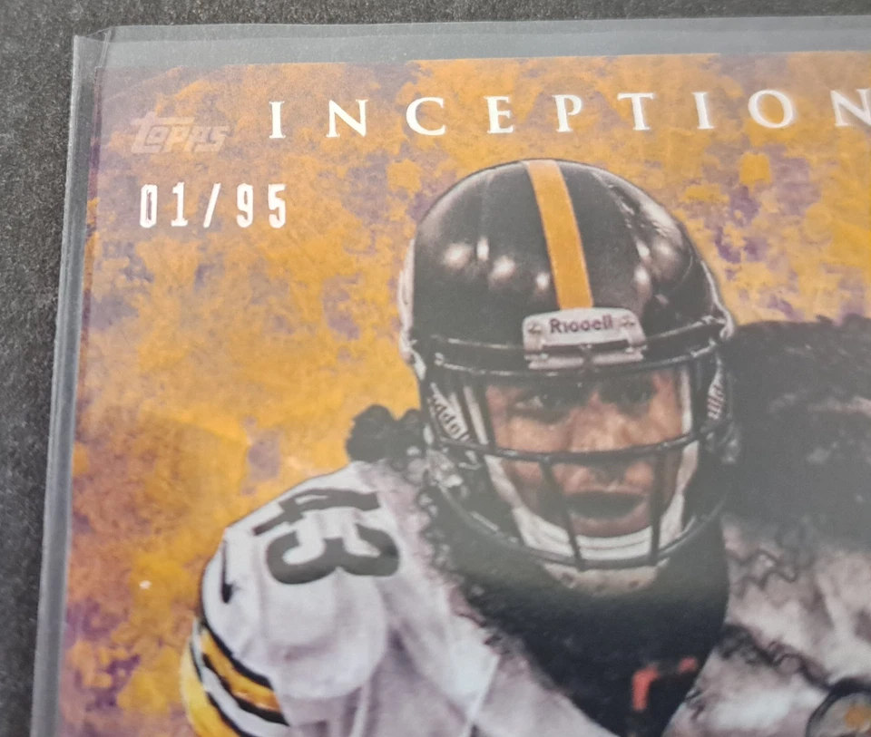 2013 Topps Inception TROY POLAMALU #01/95 First One EBAY 1/1 Bookend SP Steelers - Image 2 of 3