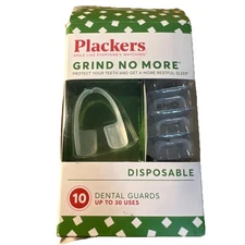 Plackers -Grind No More -Night Guard - Nighttime Teeth Protection -10 Guards