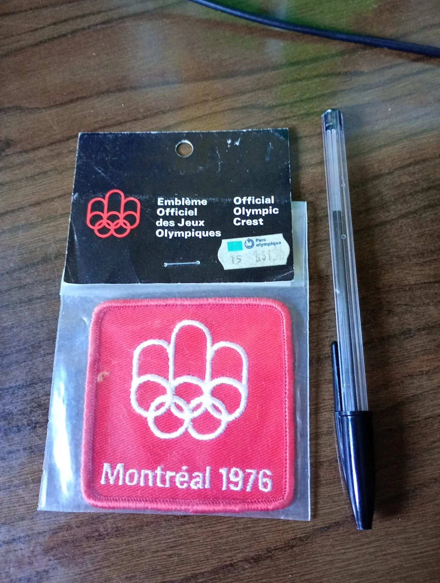Drapeau Équipe Canada Jeux Olympiques Montréal 1976 En Nylon 54x36" - Made In Canada