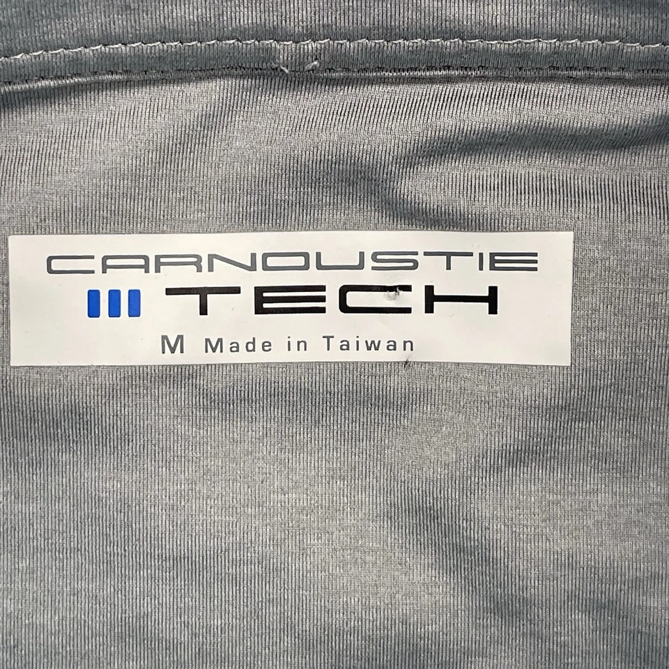 Мужской жилет для гольфа Carnoustie M зеленый 1/4 на молнии с ложным вырезом пуловер без рукавов логотип - Изображение 4 из 4