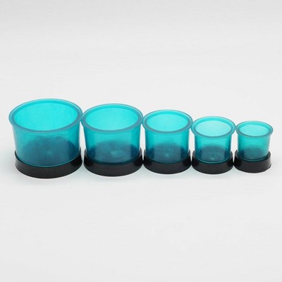 Dental Round Former Base Lab Silicone Casting Flasks Rings Wax Rubber 5 Sizes
