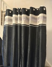 Black and Cream Colour Curtains