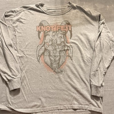 Knot Fest 2014 Slipknot XL Metal Band Long Sleeve Graphic Tee San Bernardino CA