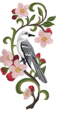 Beyond Vision Custom Arkansas Mockingbird and Apple Blossom Medley Embroidery Ir