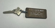 Vintage Old PSA Queen Mary Hotel Motel Room key Long Beach Ship