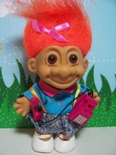 GIRL w/OLD FASHIONED TELEPHONE - 5" Russ Troll - NEW IN ORIGINAL BAG