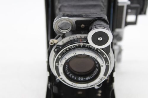 F Vintage Moscow Model 2 Moskva 6x9 Medium Format Folding Camera In Case - Picture 6 of 11