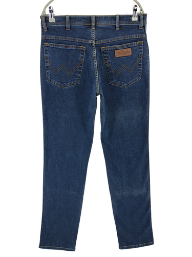 WRANGLER Men Texas Stretch Straight Regular Jeans Size W33 L36 - GG6 - Picture 2 of 9