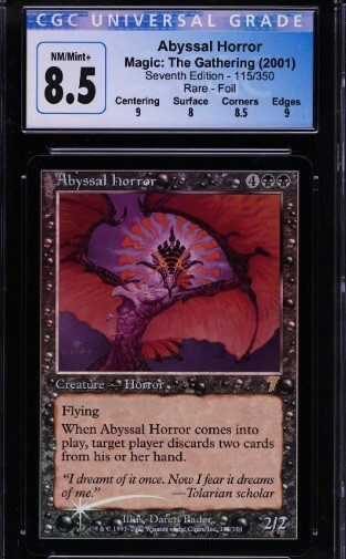 ABYSSAL HORROR FOIL CGC 8.5 Seventh Edition Magic MTG Graded [Luca]
