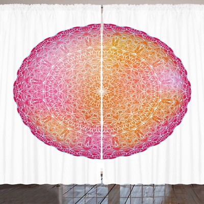 rosa Mandala Rustikale Gardine Vivid Bohemian Motif