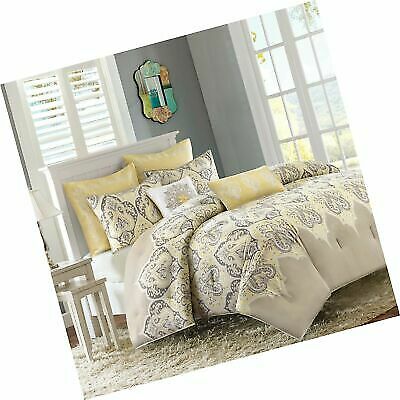 Madison Comforter Sets Nisha Set King California King Yellow For