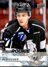 David Aebischer Signed 2018-19 Upper Deck CHL Rookie card Gatineau Olympiques. rookie card picture