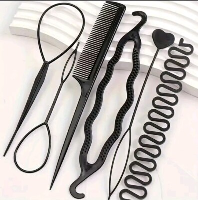 6Tlg Frisurenhilfe Zopf Flechter Stylinghilfe Hair Braider Hairtwister Haar