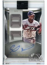 Eloy Jimenez 2021 Topps Luminaries Home Run Kings Autograph Card #HRK-EJ 1/1