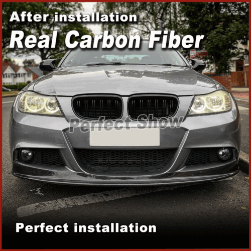 Carbon Front Stoßstange Frontlippe Spoilerlippe Für BMW E90 325i M-Tech LCI 09UP - Picture 6 of 11