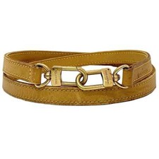 Louis Vuitton Shoulder Strap ec-21461 Beige Good Condition 100cm Tanned Leather