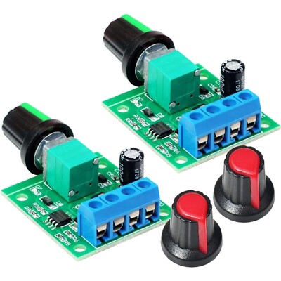 PWM Niederspannungs-Motordrehzahlregler 2pcs DC 1.8V 12V 2A NE555 Kunststoff 32g