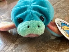 HUE MANATEE Plush 9 1/2  Beanie-Like 1998 FLORIDA Colorful Peaceables 710003