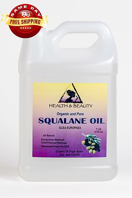 SQUALANE OIL ORGANIC OLIVE-DERIVED ANTI-AGING by H&B Oils Center 100% PURE 7 LB
