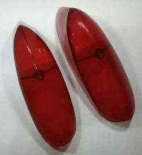 TAIL LIGHT LENS SET LEFT & RIGHT RED VOLKSWAGEN 64-69 TYPE3