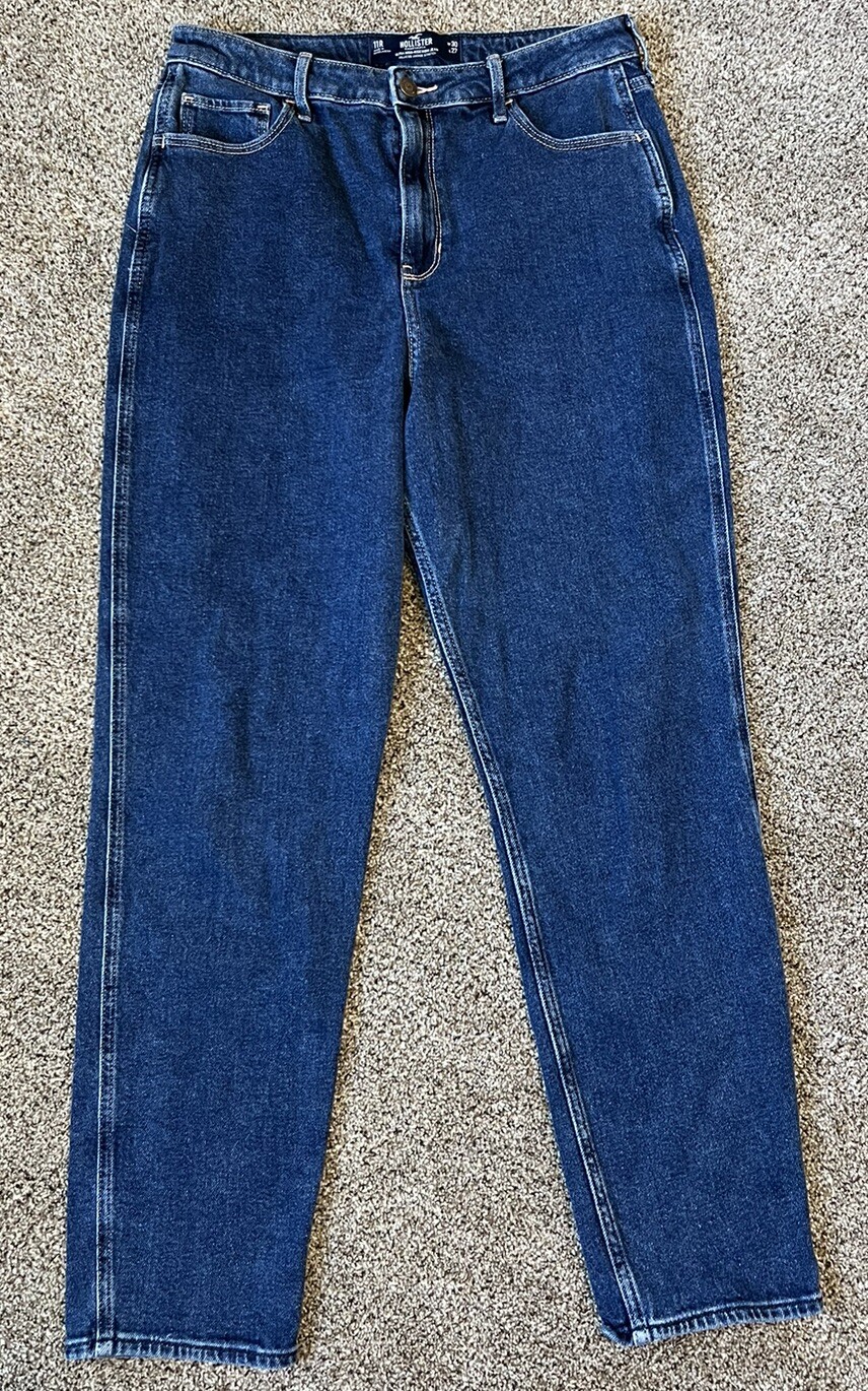 Hollister Mom Jeans Women's 11R W30 L27 Ultra High Rise Vintage Stretch Blue-image