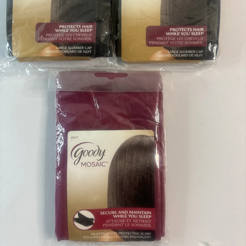 Goody 马赛克多功能保护围巾安全保持发型睡眠 — 第 3/3 张图片