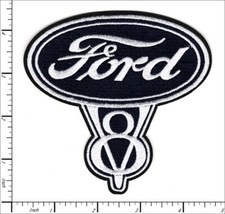 10 Pcs Embroidered Iron on patches Ford V8 112x109mm AP063fDc