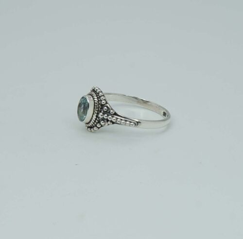 925 Solid Sterling Silver Cut Green Peridot,Red Garnet Oval Shape Ring Fw916 - Picture 9 of 38
