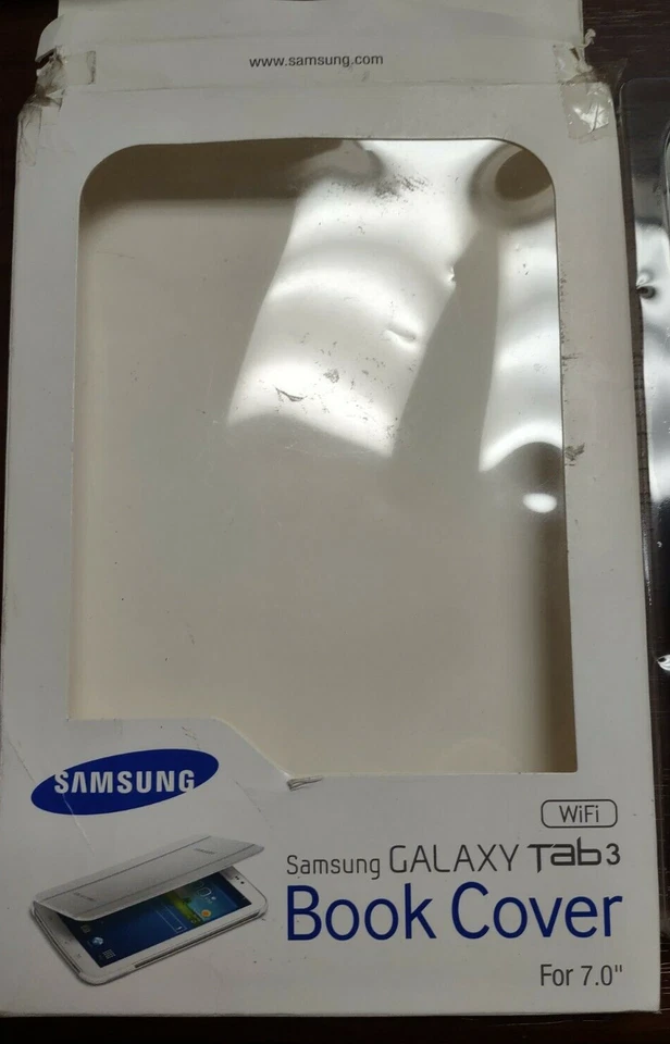 Samsung Galaxy Tab 3 Lite - Book Cover - White, distressed box! - Image 2 of 4