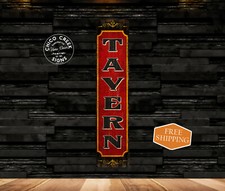 Tavern Bar Sign Decor Home Bar Tavern Pub Saloon Beer Dad Gift 4x18 104182001041