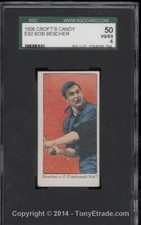 1909 E92 Croft's Candy Bob Bescher - SGC 50