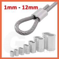 Aluminium Wire Rope Ferrules Crimping Sleeve 1mm-12mm For Marine Stainless Steel