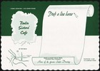 Vintage placemat TIMLIN SISTERS CAFÉ letter and map Wisconsin Dells n-mint+ cond — photo 1