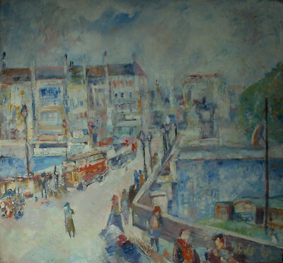 Paris - Pont Nuef - Monogrammist 1940-60.