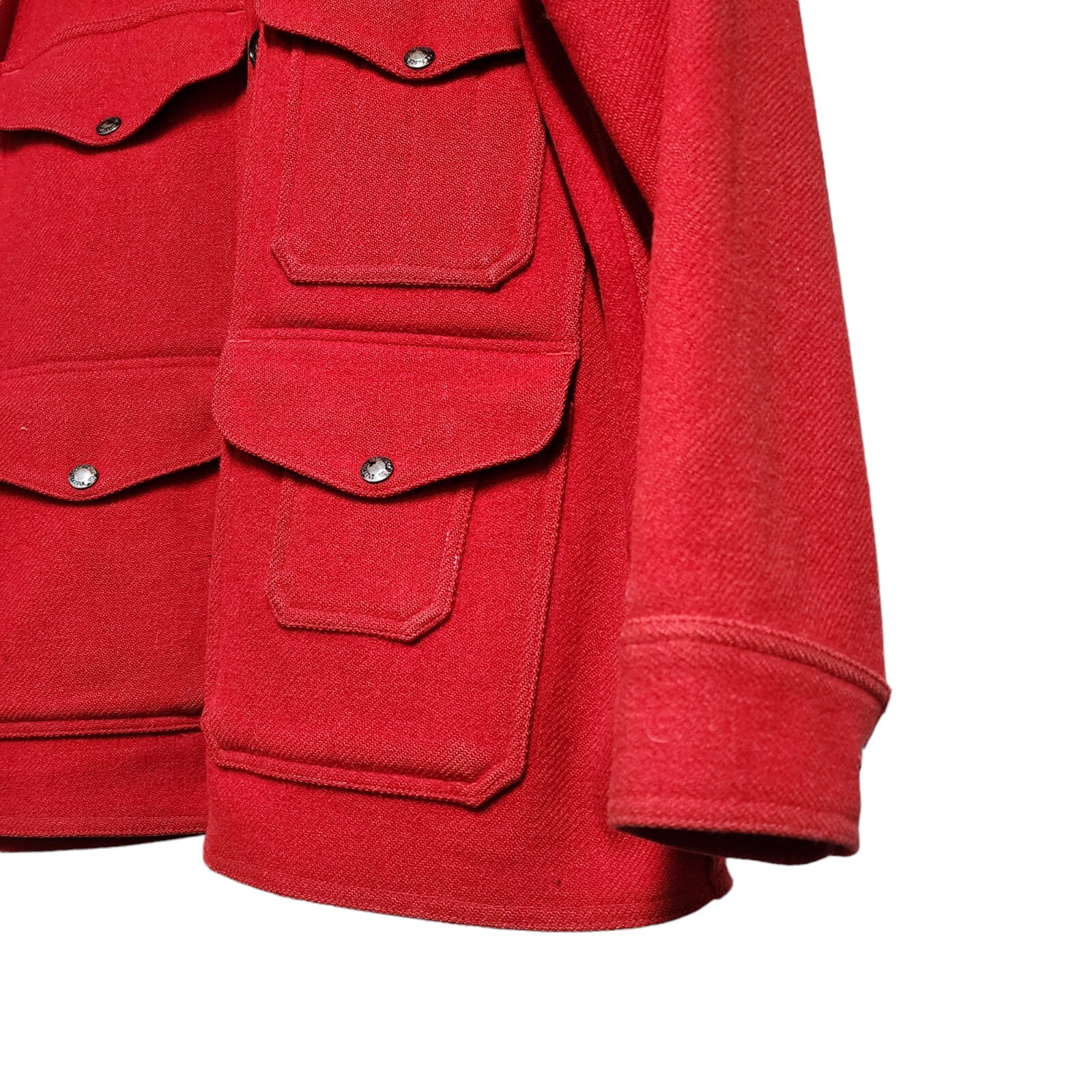 Vintage CC Filson Jacket Mackinaw Cruiser Red 100 Wool eBay